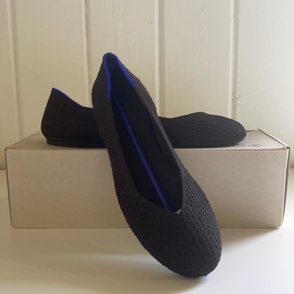 Rothy’s Black Honeycomb Flat